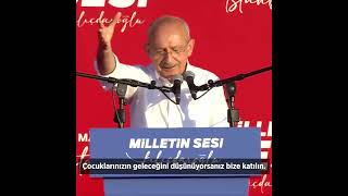 CHP Genel Başkanı Kemal Kılıçdaroğlu: Çocuklarınızın geleceğini düşünüyorsanız bize katılın