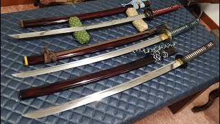 sale sword Tameshigiri Iaido Japanese Sword Style Korea Sword Katana  할인도검  전시 or 베기한  도검 할인 일본도스타일
