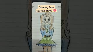 drawing I leanrned from sparkle drawz 💖. pls like and subscribe  :)