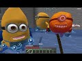 jj and mikey hide from jerry mel dave gus minions from despicable me 4 in minecraft maizen