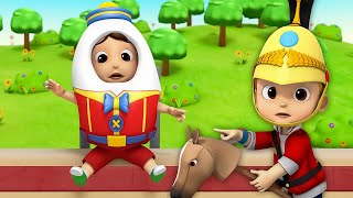 Humpty Dumpty Sat On A Wall Nursery Rhyme & Preschool Kids Video