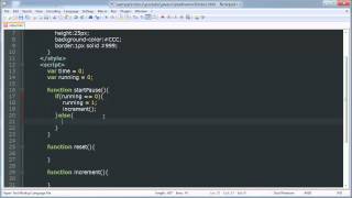 Stopwatch / Timer - JavaScript Advanced Tutorial