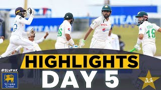 Highlights | 2nd Test Day 5 | Sri Lanka vs Pakistan | PCB | MA2L