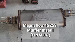 2018 Silverado 5.3 - Magnaflow 12259 muffler and Go Rhino tip installation