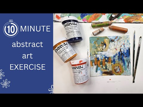 Unlock Your Creativity: Quick 10-Minute Exercise Mixed Media Acrylic Painting Abstract Art