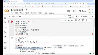 Python Lesson 10: Tuple