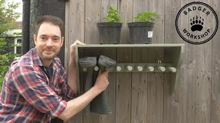 I Made This Outside Wall Boot Rack