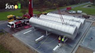 Time-lapse construction process logistic hub Emmen