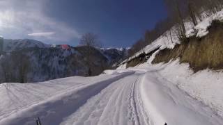 bakhmaro road in winter / ბახმაროს თოვლიანი გზა ზამთარში - Le one Emotions