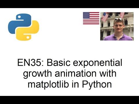 Basic Exponential Growth Animation With Matplotlib In Python Youtube