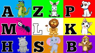 Alphabet with animals for children - Animals - Alphabet