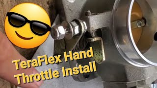 TeraFlex Hand Throttle Control Install 1 Ton V8 Rock Crawler Trail Truck Manual Crawl Control