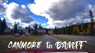 Driving from  Canmore to Banff, Alberta Canada 🇨🇦 4k (Road trip)