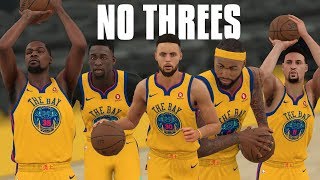 What If The Golden State Warriors Couldn't Shoot Threes? | NBA 2K18 Gameplay |