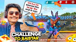 I Challenge Raistar if he get Booyah ! I will open My Pant😨 In Live Steam - Free Fire India Max