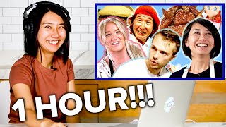 Rie Reacts To Her Old s For An Hour Straight • Tasty