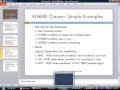 SQL Tutorials by Kash -- SQL Where Clause with examples
