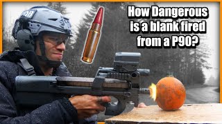 Are blank rounds REALLY dangerous? (5.7x28 blank tests)