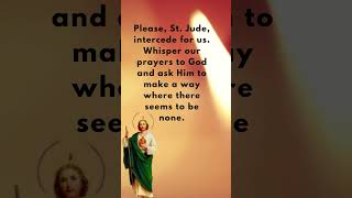 A Heartfelt Prayer to St. Jude for Desperate Cases | #shorts #prayer