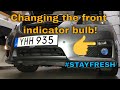 Changing the SAAB 2010 New Generation 9 5 Front Indicator Bulb - Quick Tip