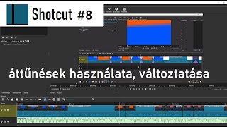 Shotcut #8 - Áttűnések használata videó és hang klippekben - Ingyenes videó szerkesztő
