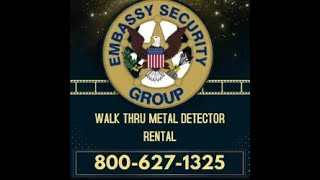 Walk Through Metal Detector Rental Chicago Magnetometers The Embassy Security Group