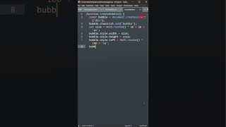 Floating Bubbles | HTML CSS JavaScript