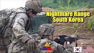 U.S. Army Soldiers live fire exercises on Nightmare range - ROK