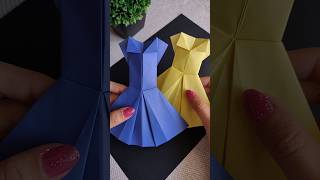 Easy Origami Dress Tutorial #origami #dress #art #diy