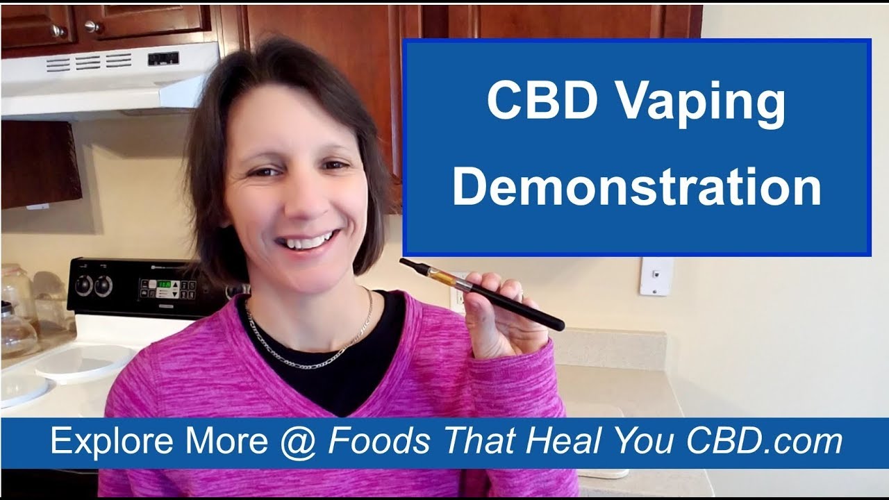 CBD Vaping Demonstration - How Long Do You Inhale? Is It Safe? - YouTube