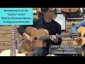 Demonstration of the Geronimo Mateos “Audrey” model made for Gypsy Jazz Australia