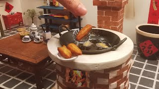 Tiny Kitchen DIY: Mini Cooking Stove \u0026 Endless Fried Dough Fritters! | Real Mini Food