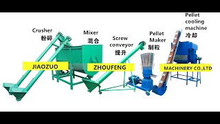 wood charcoal pellet mill machine