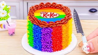 Amazing Miniature Rainbow KitKat Cake🌈1000+ Satisfying Rainbow Chocolate Cake Decorating