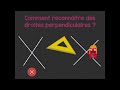 reconnaître et tracer des droites perpendiculaires