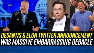 Ron DeSantis FALLS ON FACE w/ Elon Musk's Help During Twitter Presidential Run Announcement!!!
