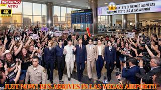 JUST NOW! BTS Arrives in Las Vegas–Harry Reid International Airport Turns Into ARMY Chaos!