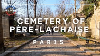Paris Spring Walk 🇫🇷 Père Lachaise Cemetery | HD sunset birds footsteps french tour ambience