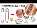 DIY Homemade cute love rings😍/how to make rings at home /homemade ring/best ring ever!