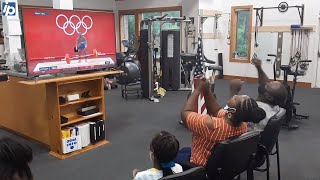 Olympian CJ Cummings' second attempt lift of 190KG at Tokyo Olympics 2020