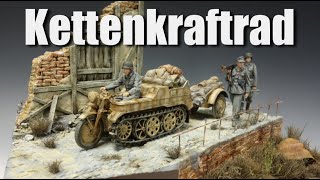 Kettenkraftrad - Tank Scalemodel diorama