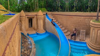 120 Days Building An Underground Temple House With Water Slide To Underground Swimming Pool