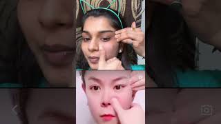 I tried Korean face exercise see the results in 15 seconds