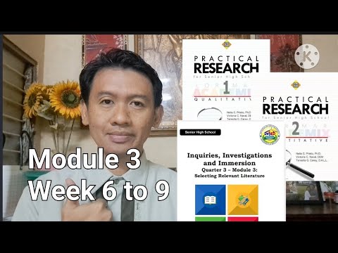 Module 3 Week 6-9 | Inquiries, Investigations And Immersion - YouTube