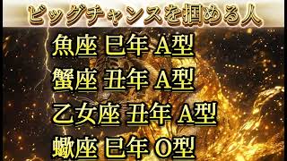 【金運上昇】ビッグチャンスを掴める人【星座干支血液型占い】