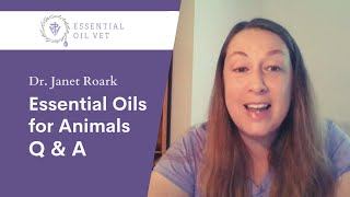 Essential Oil Vet Q \u0026 A | Dr. Janet Roark (2021.6.14)