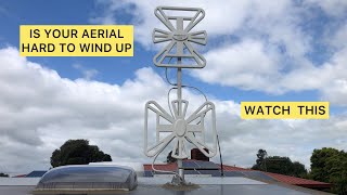 HOW TO LUBRICATE A WINEGARD AERIAL THE EASY WAY ON OUR RED CENTRE CARAVAN | SEPS ADVENTURES