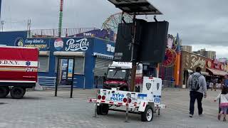 FDNY Lifeguard Unit parking on the Boardwalk on West 15th Street Surf Avenue