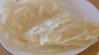 Warka - Homemade Moroccan Phyllo Dough Recipe - CookingWithAlia - Episode 320