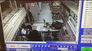 VIDEO: Customer stops robbery suspect at Grove City gas station